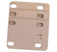 HAMPPLIES 3pcs Guitar Neck Shims Thickness Shims for Bass Guitar Supplies Neck Bottom Adjusting Gaskets