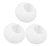 HAMPPLIES 3pcs Hanging Paper Lantern Lamp Shades Foldable DIY Party Decorations Indoor Outdoor Festive Lighting