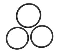 HAMPPLIES 3pcs Singing Bowl Rubber Rings Set for Crystal Bowls Large and Small Black Sound Cushion Mats for Tibetan and Decor