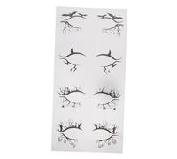 HAMPPLIES 4 Pairs Halloween Eye Line Strip Temporary Eyeliner Decals Bat Spider Design for Costume Party Cosplay Carnival Day Dead Makeup Stickers Suitable for Women