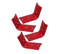 HAMPPLIES 4 Set Fire Extinguisher Mount Brackets Dual Head Wall Hooks with Screws Metal Powder-Coated Holders Supporting Up to Fit for Home Office Shopping Mall Safety