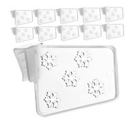 HAMPPLIES 40pcs Adjustable Refrigerator Divider Clips Retractable Fridge Door Organizers Plastic Pantry Shelf Separators Expandable Drawer Storage for Kitchen and Freezer