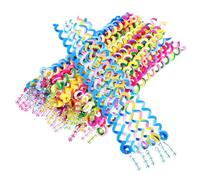 HAMPPLIES 42 Pcs Colorful Spiral Hair Braiding Tools for Lightweight Hair Braider Accessories with Artificial Zircon Suitable for Thick Fine Straight and Styling