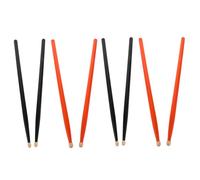 HAMPPLIES 4pairs Maple Wood Tip Drumsticks Drum Stick Replacement for Boys and Girls Drummer Electronic Snare Practice Wood Drumsticks