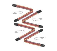 HAMPPLIES 4pcs Adjustable Cotton Ukulele Strap and Banjo Shoulder Belt with Bohemian Style Woven Design, Wear-resistant and Versatile Use for Supporting Different Music Styles