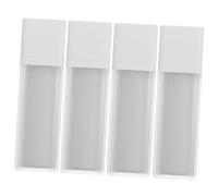 HAMPPLIES 4Pcs Airless Press Pump Bottles for Travel Cosmetics Frosted Lotion Containers for Cream Essence and Eye Serum Storage Compact and Leak Sub Packing Jars
