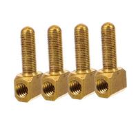 HAMPPLIES 4pcs Cello Bow Screw Replacement Kit Durable Cello Bow Frog Accessories Easy to Install for Restoring Instrument Functionality