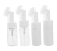 HAMPPLIES 4pcs Facial Cleansing Brush with Pore Deep Cleansing Brush Heads and Refillable Bottles Gentle Manual Exfoliator for Sensitive Skin Practical Design for Makeup Residue Removal