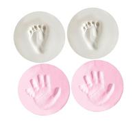 HAMPPLIES 4pcs Family Handprint Footprint Kit Scrapbook Accessories for Birthday Boys and Girls Adults