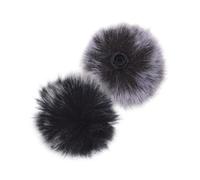 HAMPPLIES 4pcs Furry Microphone Cover for Mini Clip-on Lavalier Mic with Wind Noise Reduction and Plush Fabric, Sturdy Microphone Windscreen Muffs for Live Streaming and Interviews