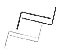 HAMPPLIES 4pcs Guitar Truss Rod Wrenches Set for Electric Acoustic Guitars Silver Black Metal Spanners Precision Hex Key Tools for Neck Repair and Truss Rod Adjustment