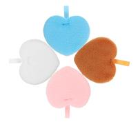 HAMPPLIES 4Pcs Heart Shaped Powder Puff for Foundation and Loose Makeup Sponges for Gentle Application Face for Concealer Blush Highlighter Makeup Tools