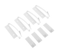 HAMPPLIES 4pcs Invisible Safety Cabinet Locks for Babies, Self-Adhesive Abs Material, No Drilling Required, Renter Friendly, Suitable for Cupboard and Drawer in Kitchen Or Home