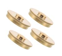 HAMPPLIES 4pcs Metal French Horn Bottom Caps Valve Guards Protective Covers for Maintenance and Repair Easy to Install Instrument Parts for Music Schools and Bands