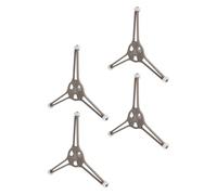 HAMPPLIES 4Pcs Microwave Oven Turntable Support Ring Roller with 16Mm Wheel Height Replacement Microwave Tray Support Base for Oven Parts Triple Arm Turntable Holder
