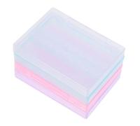 HAMPPLIES 4Pcs Mini Manicure Tool Storage Boxes for Electric Grinding Heads Material Drill Bits Holder Case Compact Nail Art Organizer for Professional and Home Use Pink Purple Green White