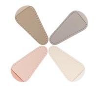 HAMPPLIES 4pcs Nail Scissors and Cuticle Nipper Protective Cover Durable PU Leather Protector for Manicure Tools Easy to Use and Clean for Home and Professional Use