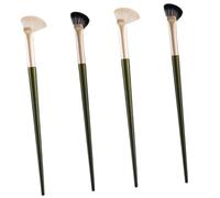 HAMPPLIES 4Pcs Nose Contour Brush with Premium Synthetic Hair Angled Fan-shaped Makeup Brushes for Foundation Blush Eyeshadow and Nose Highlighting Ergonomic Design for Smooth Application
