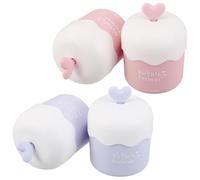 HAMPPLIES 4pcs Portable Face Wash Bubble Maker Manual Foaming Bottles for Facial Cleanser Quick Rich Foam Creation Deep Pore Cleansing Skincare Tool for Travel Bathroom Use