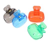 HAMPPLIES 4Pcs Portable Toothbrush Head Covers Plastic Travel Toothbrush Holder Caps for Electric Multi-Color Set Suitable for Travel and Daily Oral Care