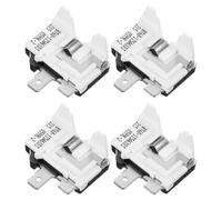 HAMPPLIES 4pcs Refrigerator Starter Relay and Thermal Overload Protector Kit Compressor Ptc Relay for Fridges Freezers High Efficiency Overheat Shutdown Compatible