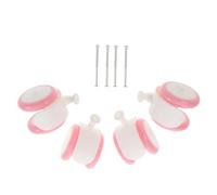 HAMPPLIES 4pcs Replacement Plastic Rubber Casters for Walker Wheel Accessories Boy Girl Wheel Kit for First Steps Walker