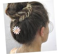 HAMPPLIES 4pcs Rhinestone Flower Hair Clips Metal Barrettes Decorative Hairpins for Women Shiny Pearl Charm Hair Accessories for Daily Party School Use