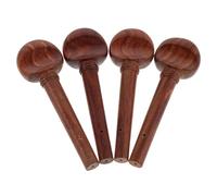 HAMPPLIES 4pcs Rosewood Violin Tuning Pegs Set for Full Violin Wood Acoustic String Adjuster Replacement Parts String Adjuster