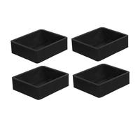 HAMPPLIES 4pcs Rubber Furniture Caster Cups Small Wheel Secure Wheel Stoppers for Chairs Sofas Beds Non Slip Furniture Castor Pads for All Floor Types Easy Maintenance and Stable Locking