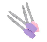 HAMPPLIES 4pcs Silicone Wax Spatulas Multi-function Wax Applicators Handheld Waxing Sticks for Hand and Foot Care Portable Hair Removal Tools in Purple and Pink