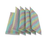 HAMPPLIES 4pcs Sponge Scouring Pads Kitchen Bathroom Cleaning Dishcloth Pot Scrubber Washing up Sponges Multipack for Dishwashing