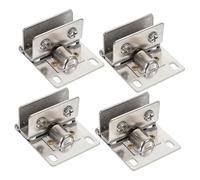 HAMPPLIES 4pcs Stainless Steel Frameless Glass Door Hinges Heavy Duty Pivot Hinge for Shower Cabinets Display Cases Wine Cabinets Gate Hardware