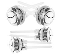 HAMPPLIES 4pcs Toilet Tank Flush Buttons Dual Push Pressing Valve Replacement Accessories for Durable Elastic Toilet Flush Button Random Color