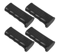 HAMPPLIES 4pcs Wheelchair Push Grip Covers for 15x30mm Flat Tube Handles, Black Brake Handle Cushion Set, Sturdy Mobility Aid Accessories for Walkers, Trolleys, and Wheelchairs