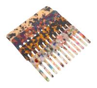 HAMPPLIES 4Pcs Wide Tooth Anti-Static Hair Comb Set for Women, Cellulose Acetate Acetate Leopard Patterned Detangling Combs, Suitable for Daily Styling and Thick Curly Hair