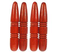HAMPPLIES 4Pcs Wooden Foot Massage Stick Set Large Acupressure Tools for Relaxation Handheld Wooden Massagers for Reflexology and Muscle Relief Suitable for Home and Travel