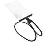 HAMPPLIES 4X Neck Wear Magnifying Glass for Reading Books and Crafts, Black Lightweight Visual Aid for Seniors with High Definition Lens and Comfortable Hanging Design
