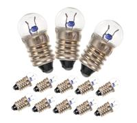HAMPPLIES 50 Pcs Miniature Screw Base Incandescent Light Bulbs for Educational Physics Experiments Safe Low Voltage Indicator Lamps for Middle and Primary School Electrical Random Color