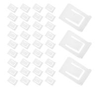 HAMPPLIES 50pcs 90 Degree Plastic Hinge Restrictor Clips for Cabinet Hardware Hinge Mounted Door Stops to Prevent Wall Damage