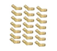 HAMPPLIES 50Pcs Copper Spring Hinges Yellow Brass Cylindrical Self-Closing Box Hinges for Jewelry Cases with Screws Smooth Closing