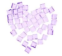 HAMPPLIES 50pcs Decorative Fake Ice Cubes Plastic Ice Cubes for Fish Tanks Photography Props and Home Decor Reusable and Realistic Crystal Look