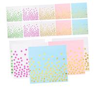 HAMPPLIES 5packs Wedding Party Reusable Paper Napkins Golden Dots Elegant Dinner Napkins for Weddings Engagements and Special Events and Dots Total