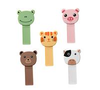 HAMPPLIES 5pcs Cartoon Toilet Seat Lid Lifters with Handles Creative Toilet Cover Lifters for Home Hotel Dorm Bathroom Use Easy to Operate and Polished Smooth Design