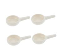 HAMPPLIES 5pcs Ceramic Tealight Candle Holders Small Essential Tray Heat Resistant White Candle Holder for Home Office Decoration Aromatherapy