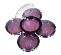 HAMPPLIES 5PCS Clear Round Eyelash Storage Case with Black Base Portable Faux Lash Organizer Boxes for Cosmetic Lash Display