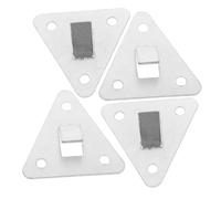 HAMPPLIES 5pcs Fire Extinguisher Mounting Hooks Sturdy Brackets Wall Mount Holder for Home Office Commercial Use Easy Installation Support