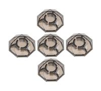 HAMPPLIES 5pcs Mushroom Style Footswitch Toppers for Guitar Effect Pedals Caps for Enhanced Stability and Unique Design for Musicians