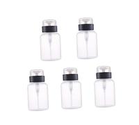 HAMPPLIES 5pcs Nail Remover Water Bottle Pump Bottles Alcohol Press Subpackage Liquid Storage