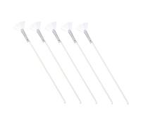 HAMPPLIES 5pcs Nylon Facial Mask Applicator Brushes Professional Fan Shaped Skin Care Tools for Mud Masks and Facial Products Easy to Clean and Durable for Home Use