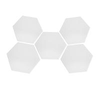 HAMPPLIES 5Pcs Polyester Fiber Sound Insulation Board Acoustic Absorption Panels for Moderate Noise Reduction Recording Studios Home Theaters and Classrooms with Adhesive